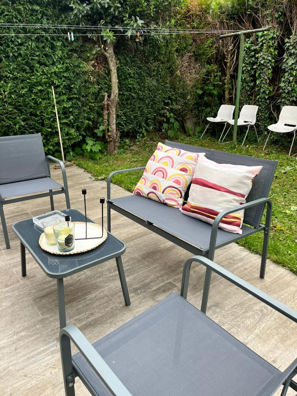 Patio, Spring, Garden, Garden view