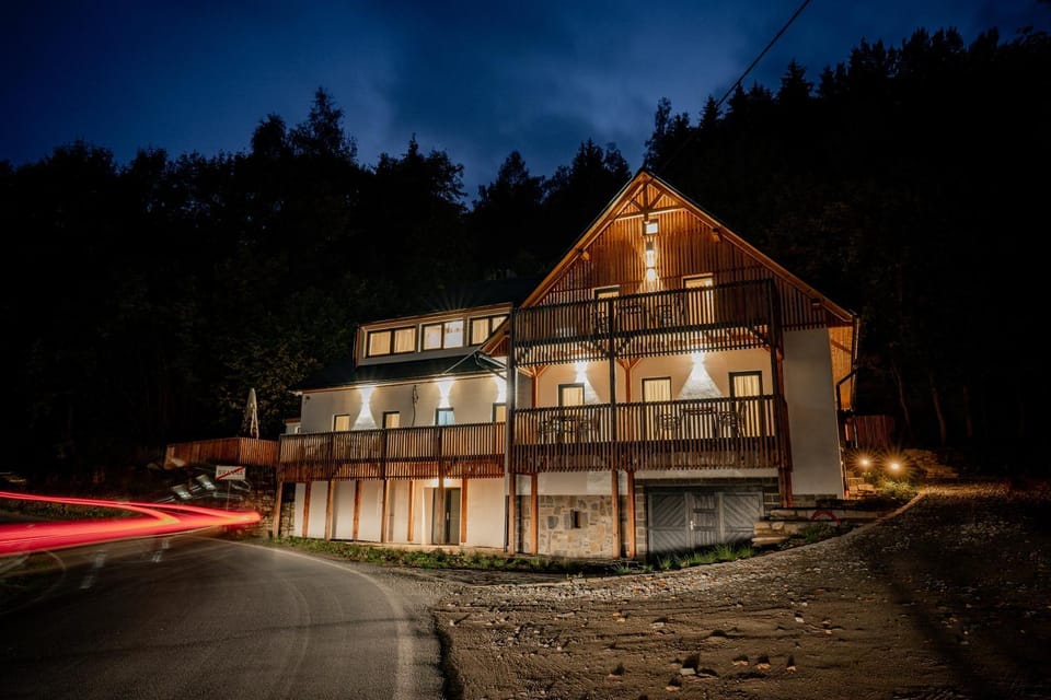 Property building, Night, Natural landscape