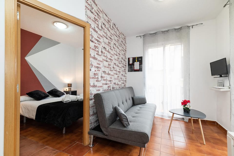 Bed, Living room, Photo of the whole room