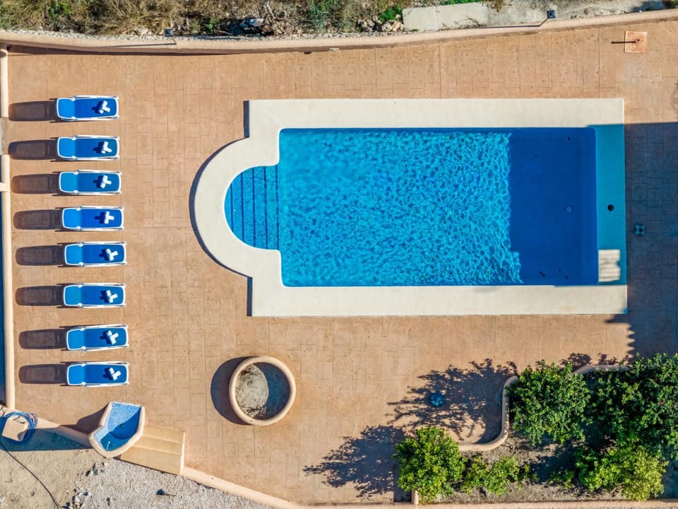 Bird's eye view, Swimming pool, sunbed