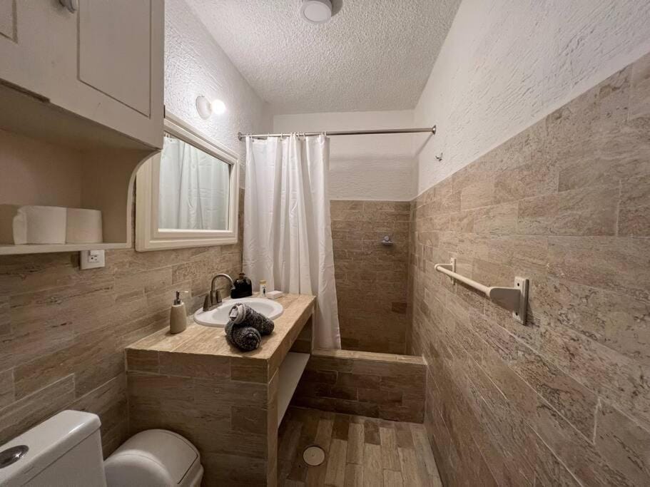 Shower, Toilet, Bathroom, towels