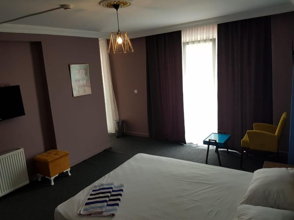 Communal lounge/ TV room, Bed, TV and multimedia, Living room, Photo of the whole room, Seating area, Bedroom