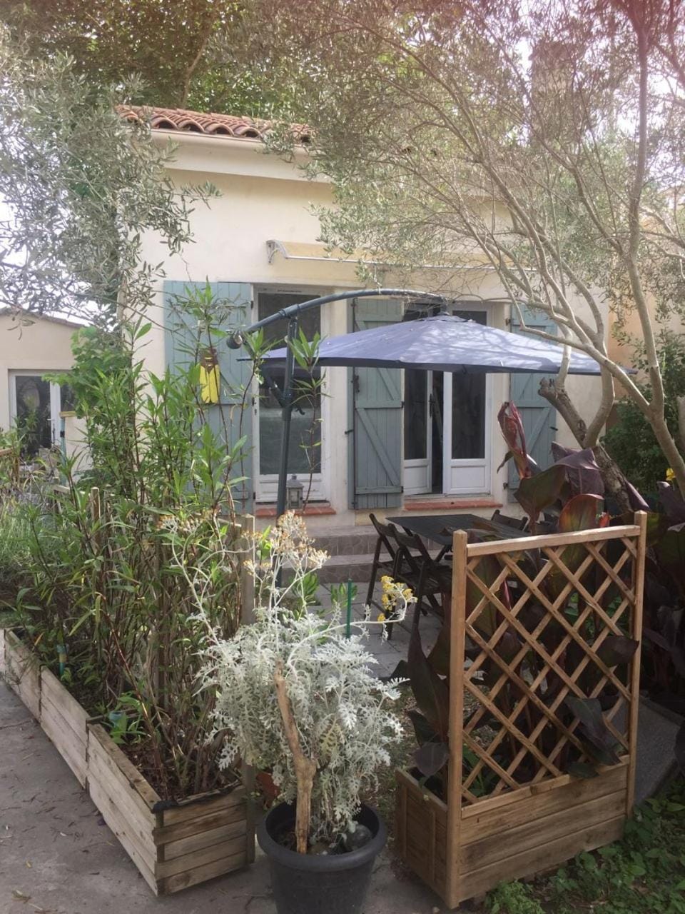 Property building, Patio, Garden view