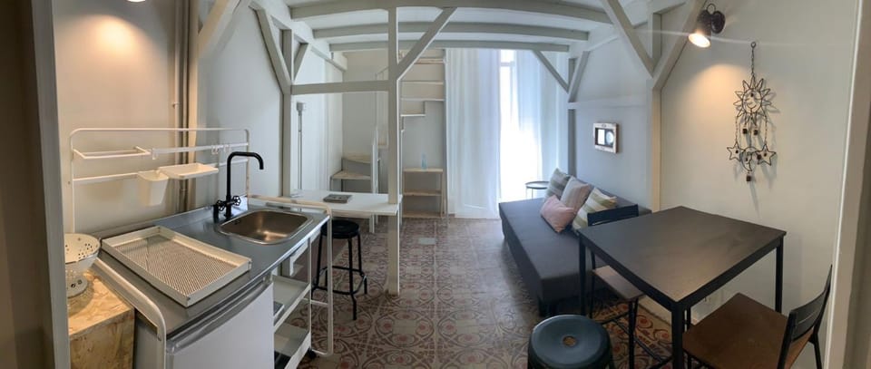 Kitchen or kitchenette, Living room, Photo of the whole room, Dining area, hair dresser