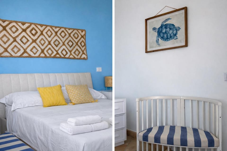 Bed, Decorative detail, Bedroom, heating, towels, air conditioner