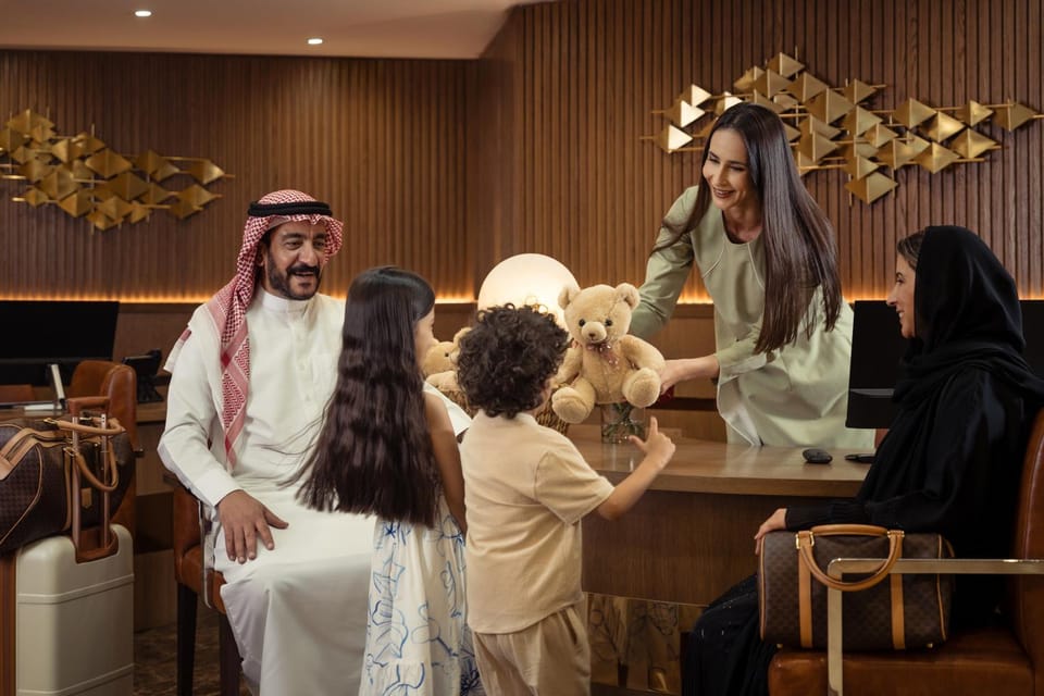 children, group of guests