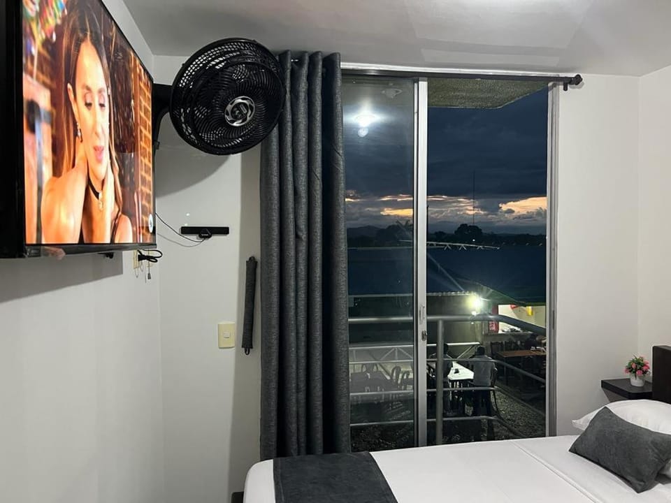 Bed, Mountain view