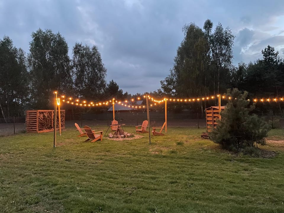 Night, Garden, Garden view
