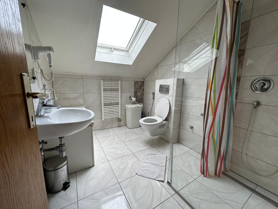 Shower, Toilet, Bathroom, Bath, bidet, towels