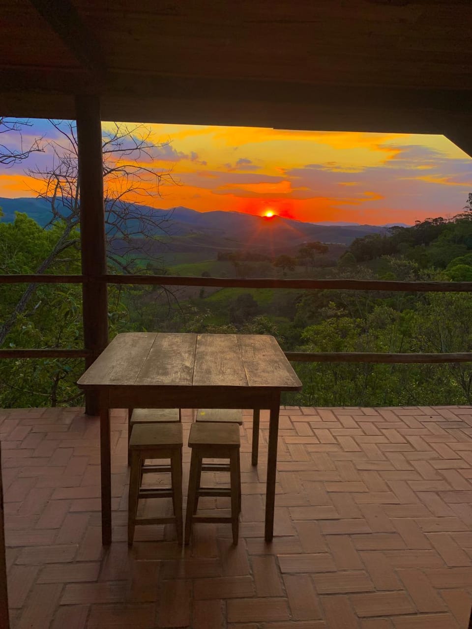 Natural landscape, Mountain view, Sunset