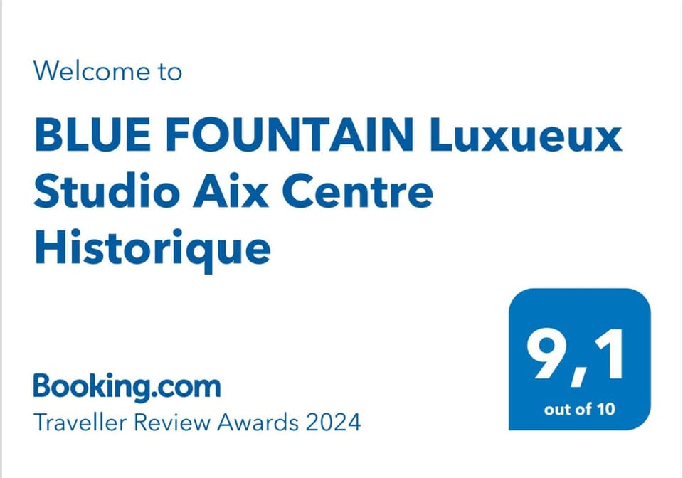 BLUE FOUNTAIN Luxueux Studio Aix Centre Historique -WIFI-SMART TV- Apartment in Aix-en-Provence