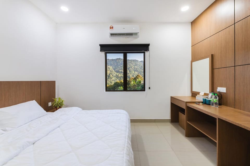 Bedroom, wardrobe, air conditioner