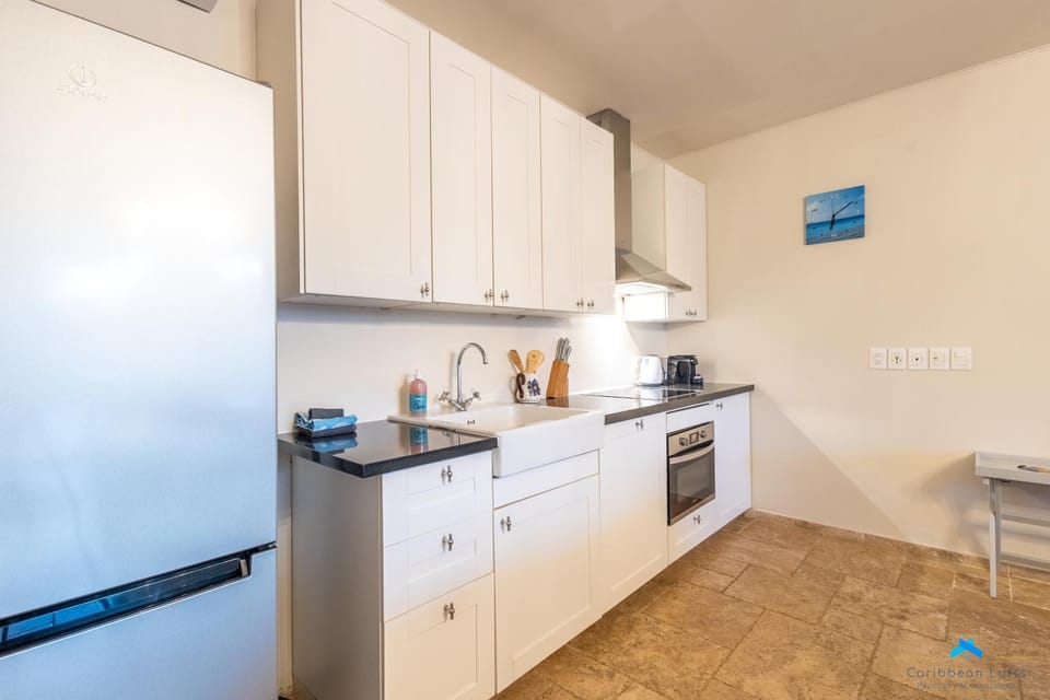 Kitchen or kitchenette, oven, stove