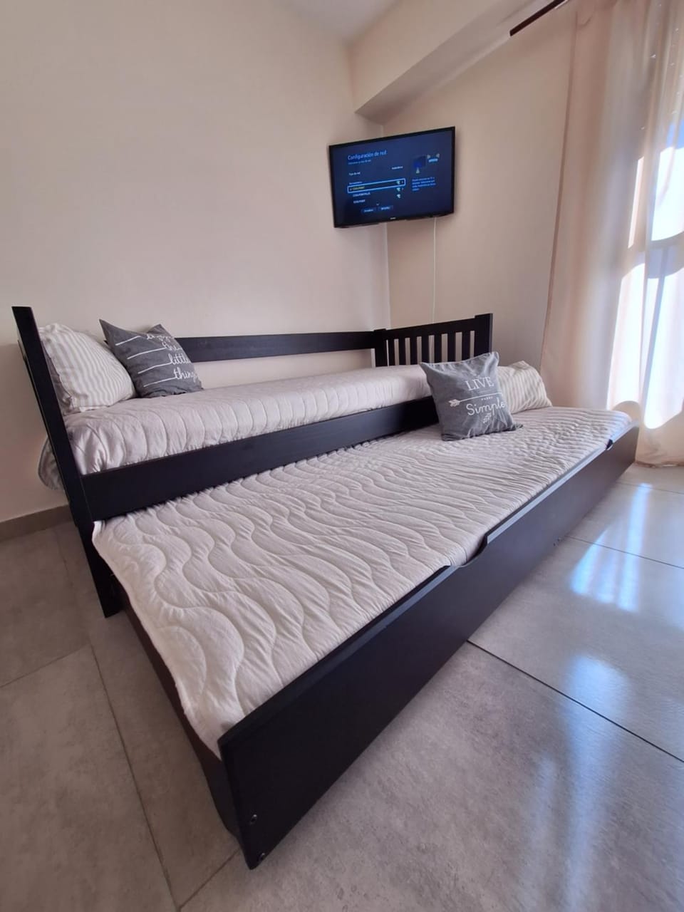 Bed, TV and multimedia