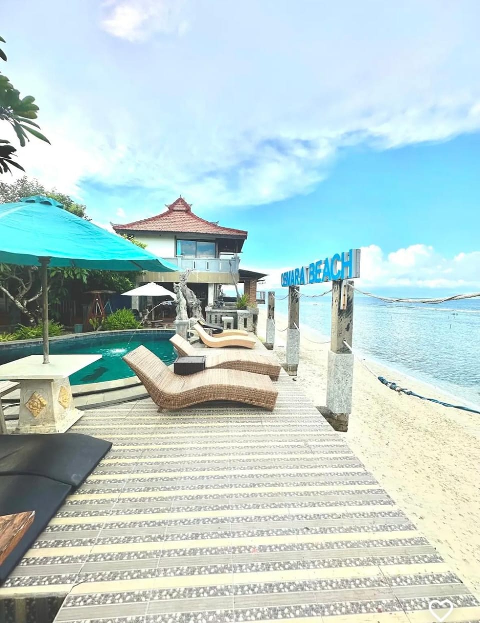 Property building, Beach, Swimming pool