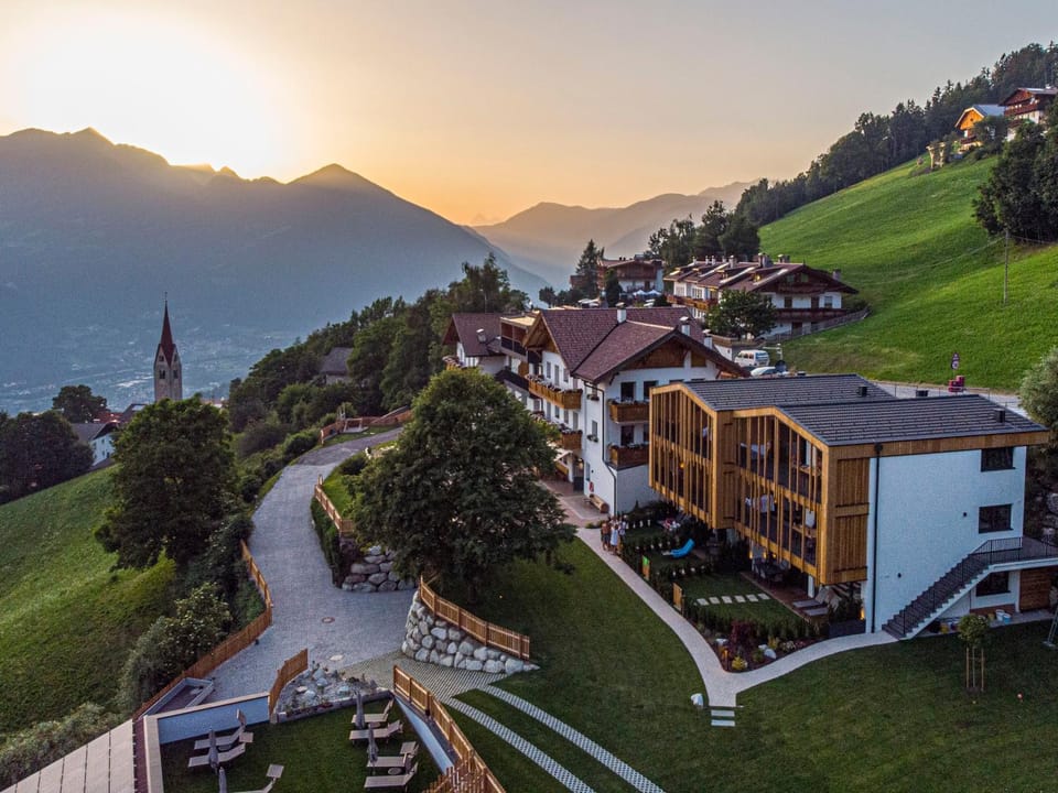 Property building, Sunset