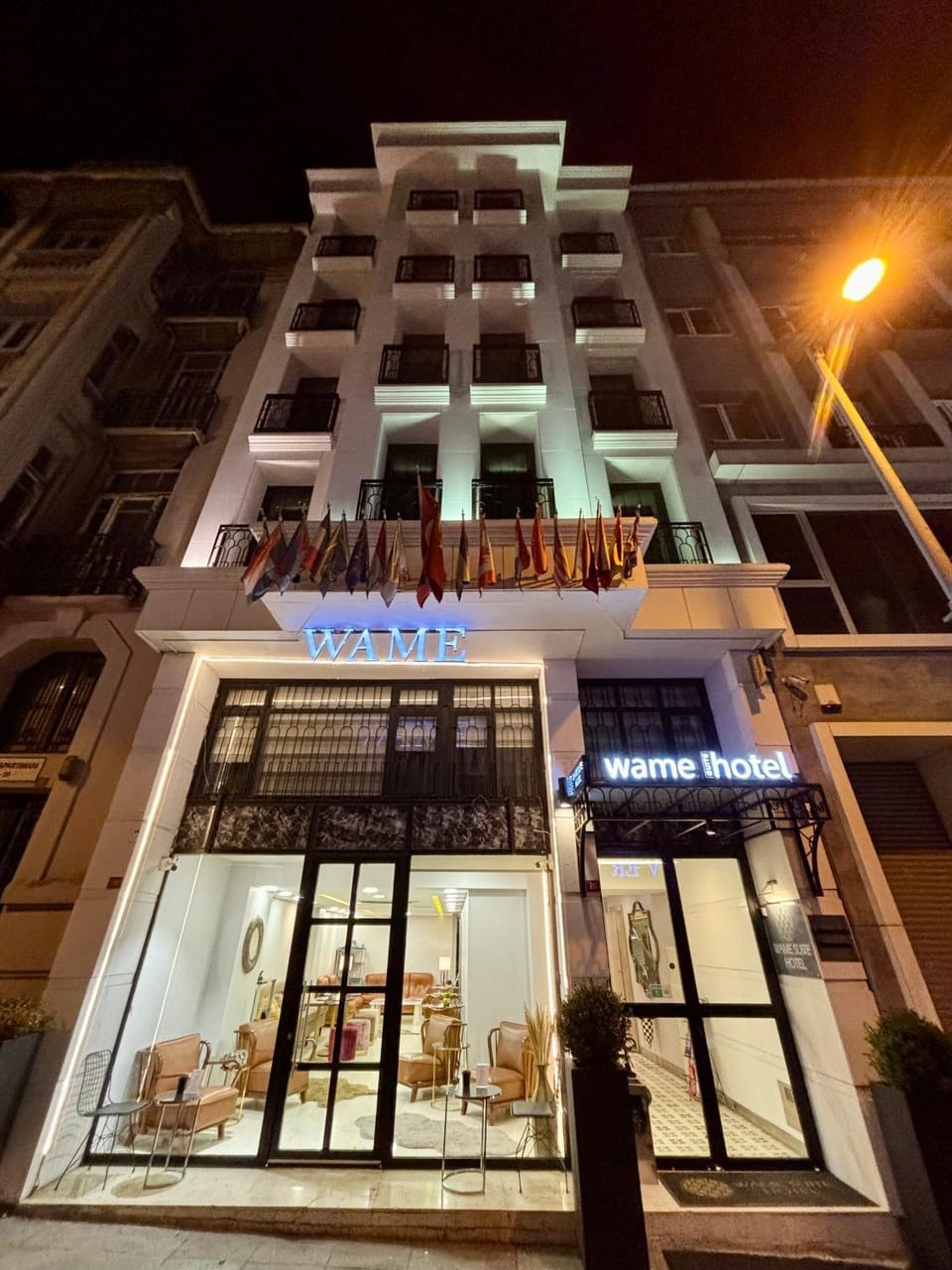 Property building, Night, City view
