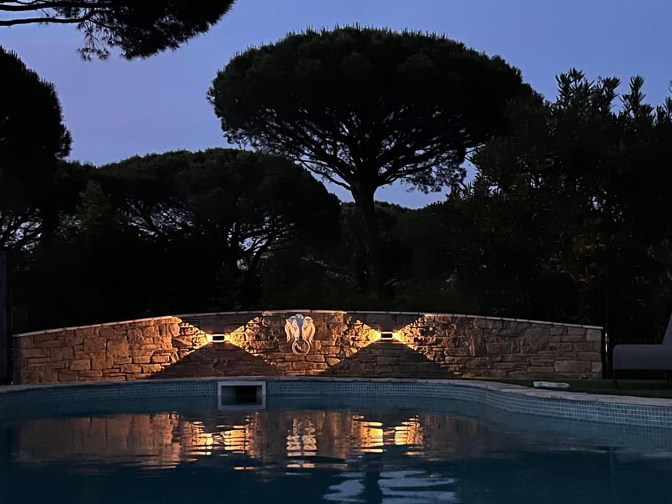 Night, Pool view
