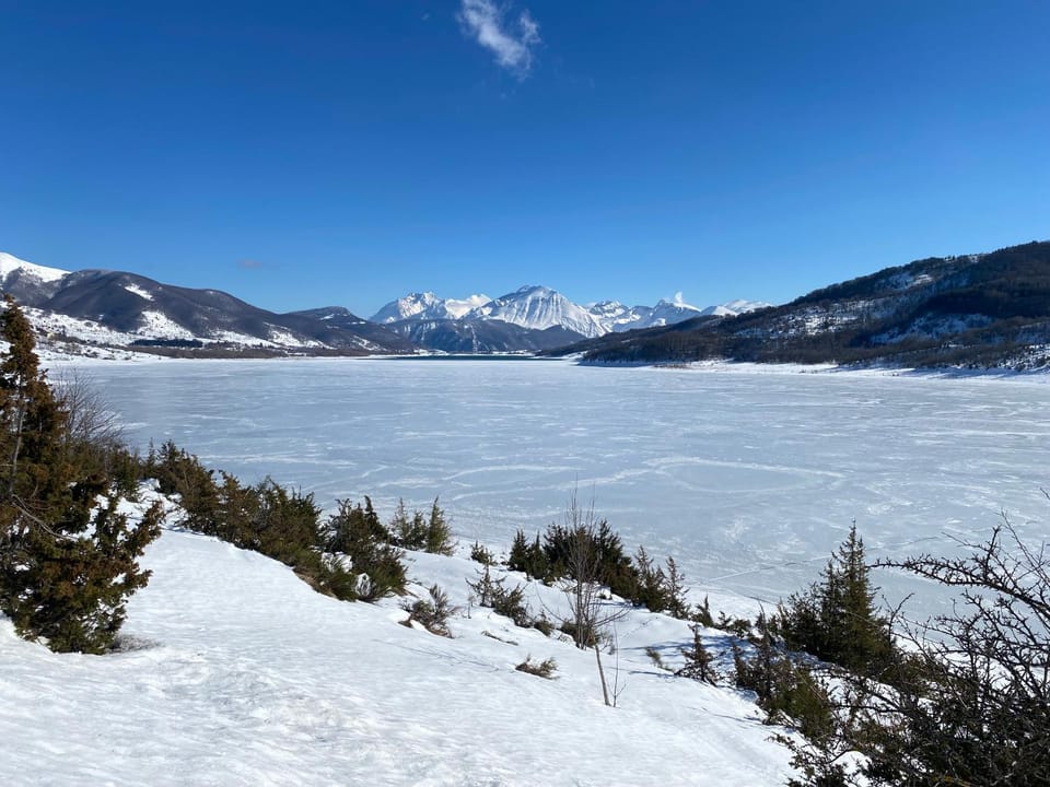 Natural landscape, Winter, Lake view