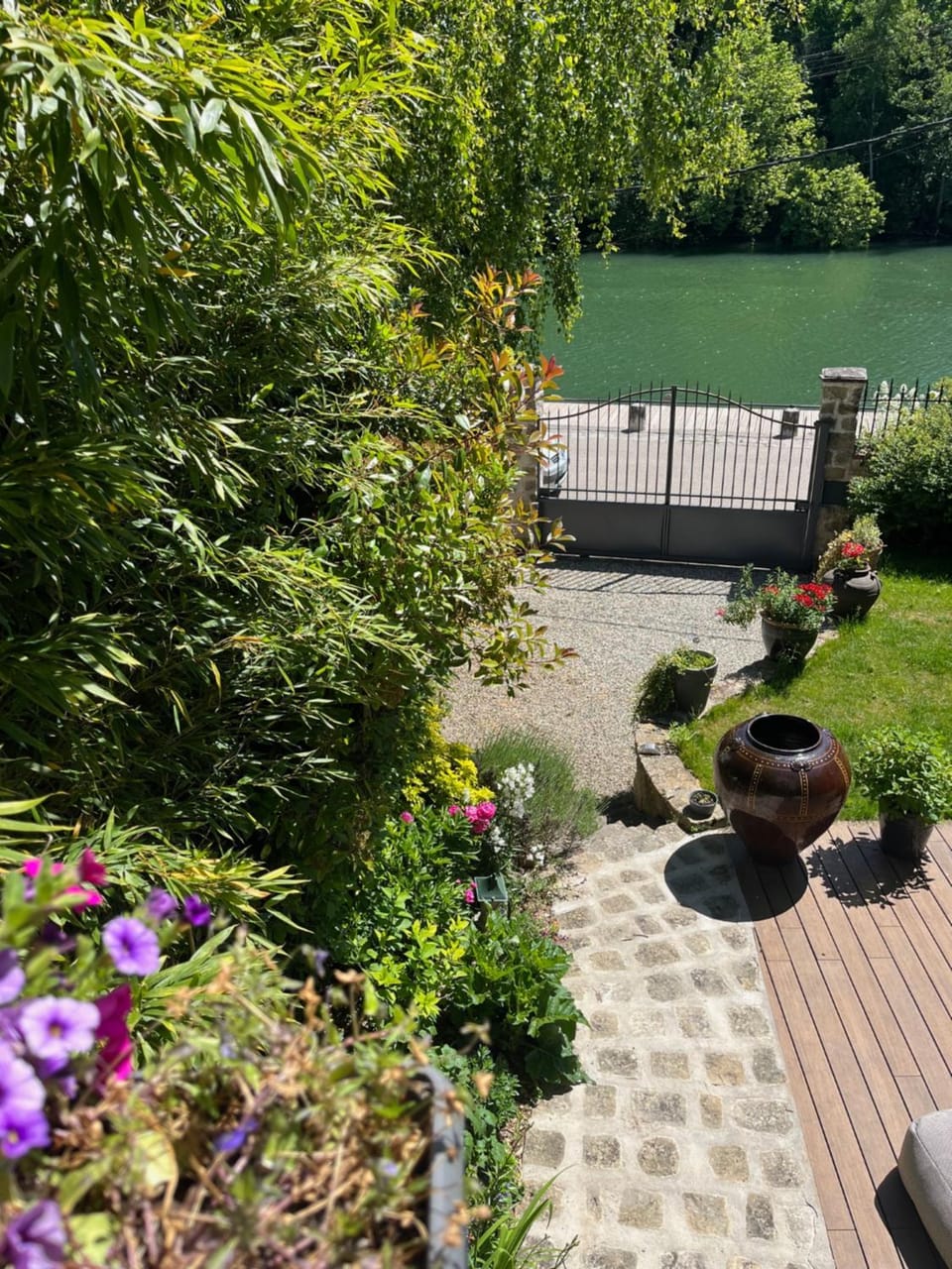 Garden view, River view