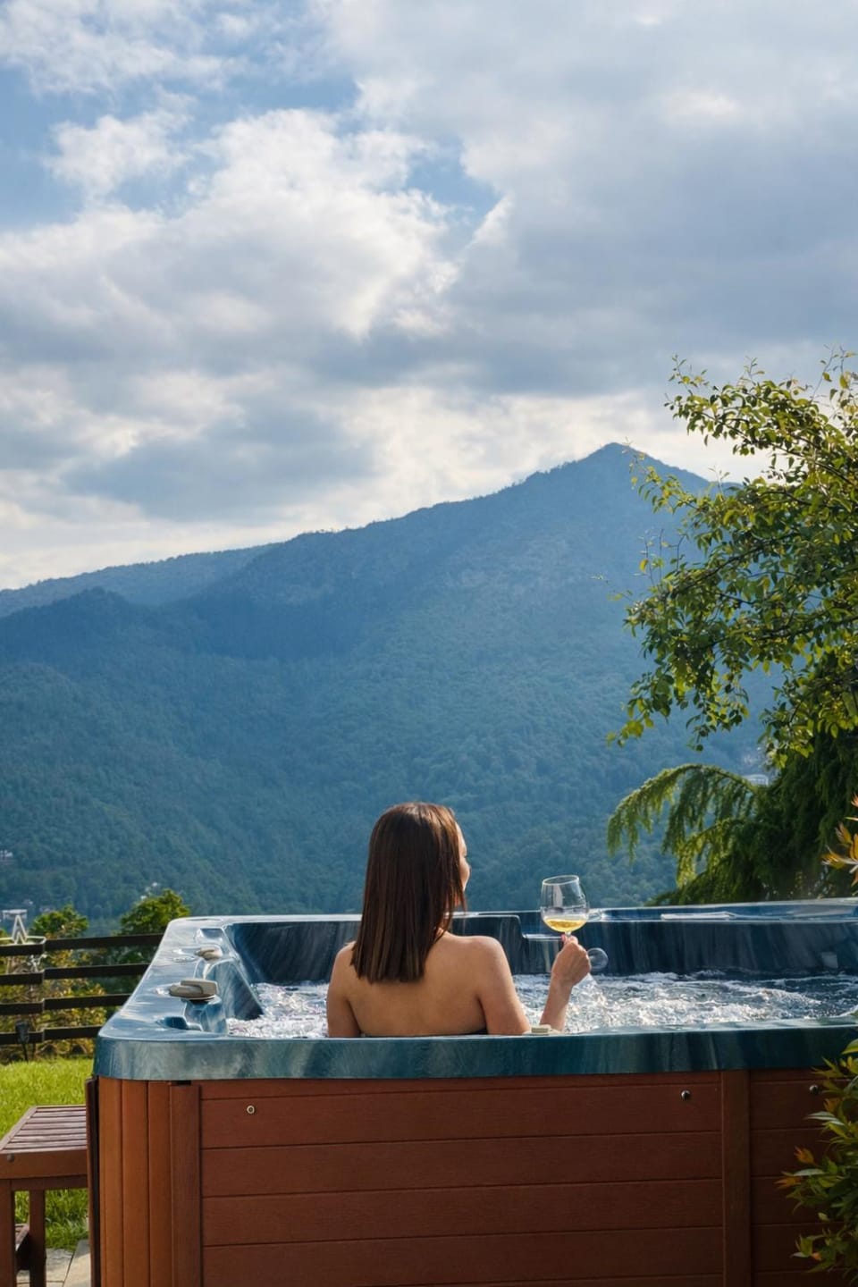 Garden, View (from property/room), Mountain view, Swimming pool
