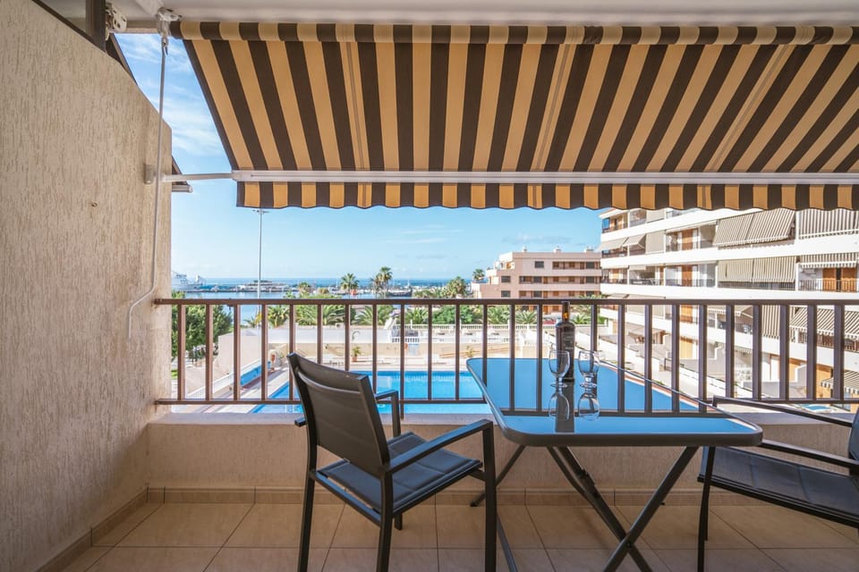 Patio, Pool view