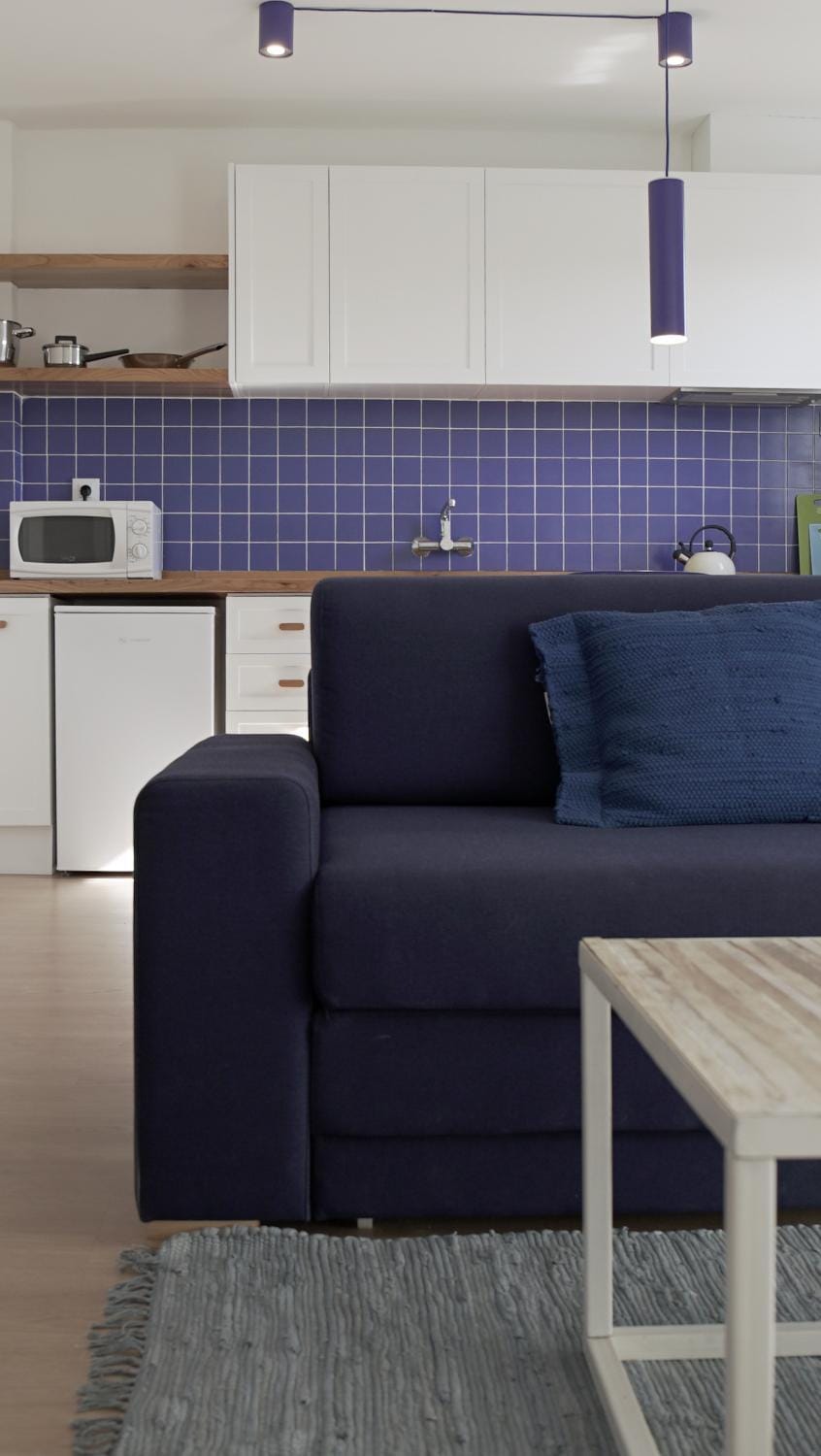 Kitchen or kitchenette, Living room