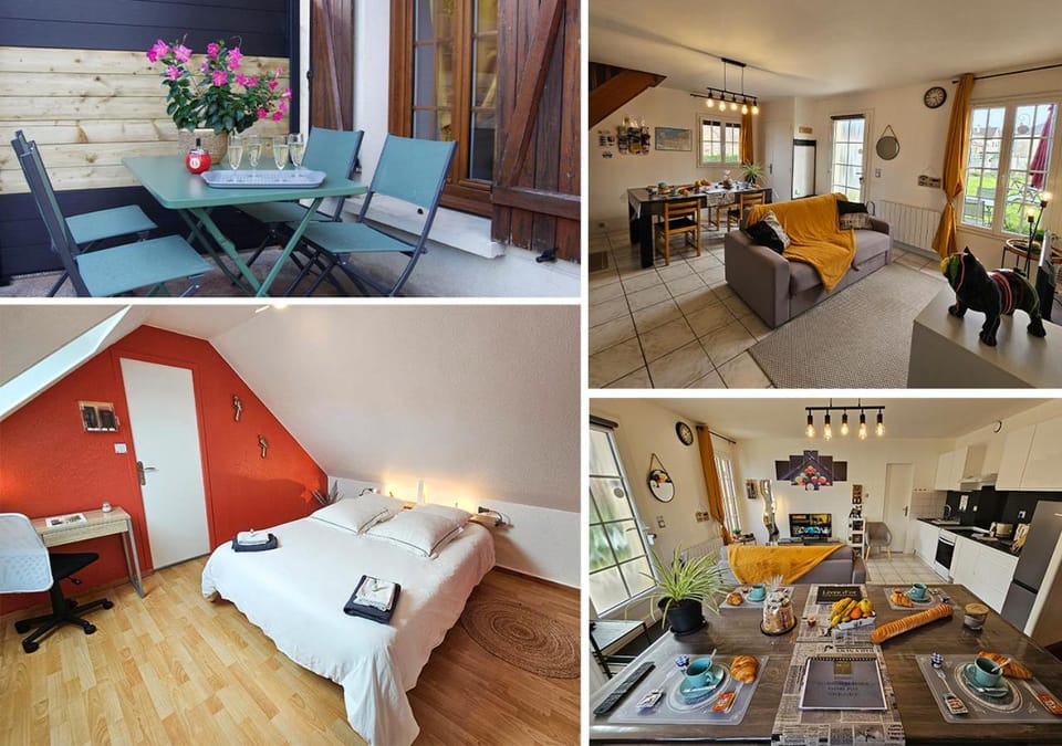 Living room, Dining area, Bedroom