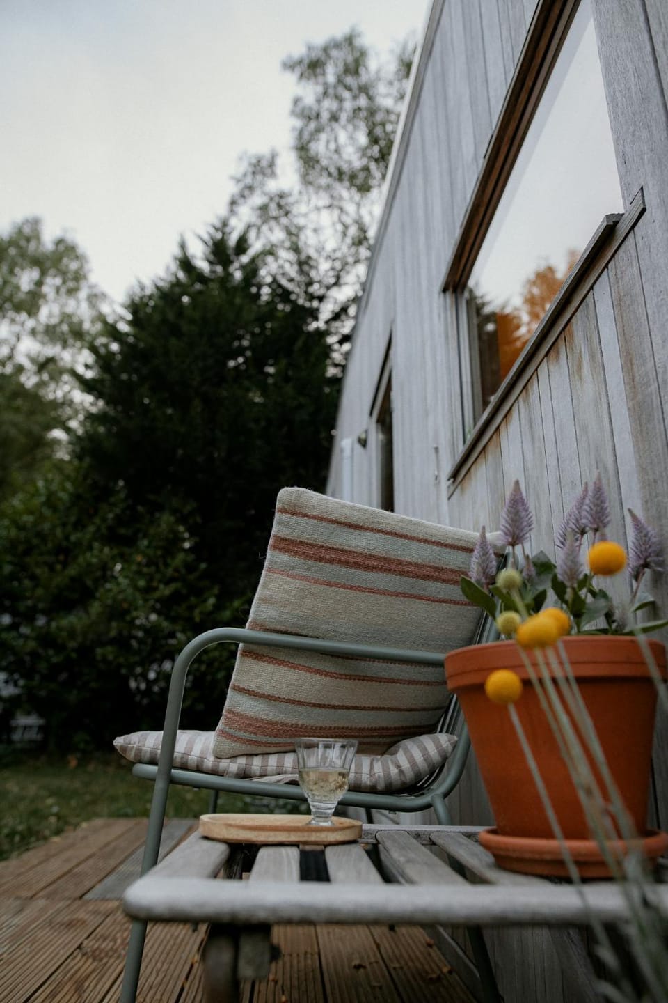 Spring, Garden, Balcony/Terrace, Seating area, Garden view