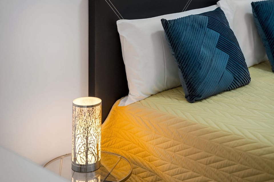 Bed, Decorative detail, Bedroom