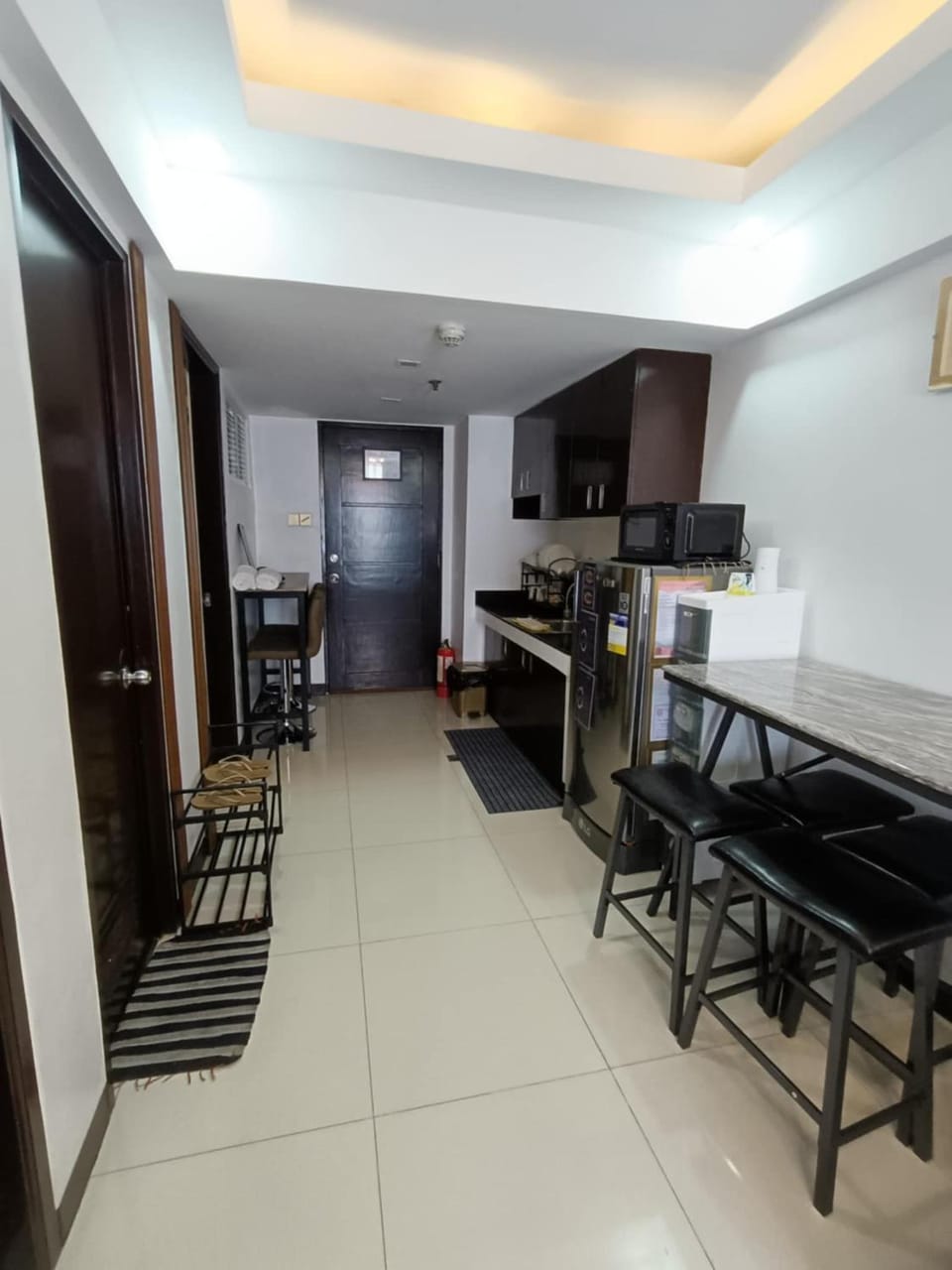 Living room, kitchen