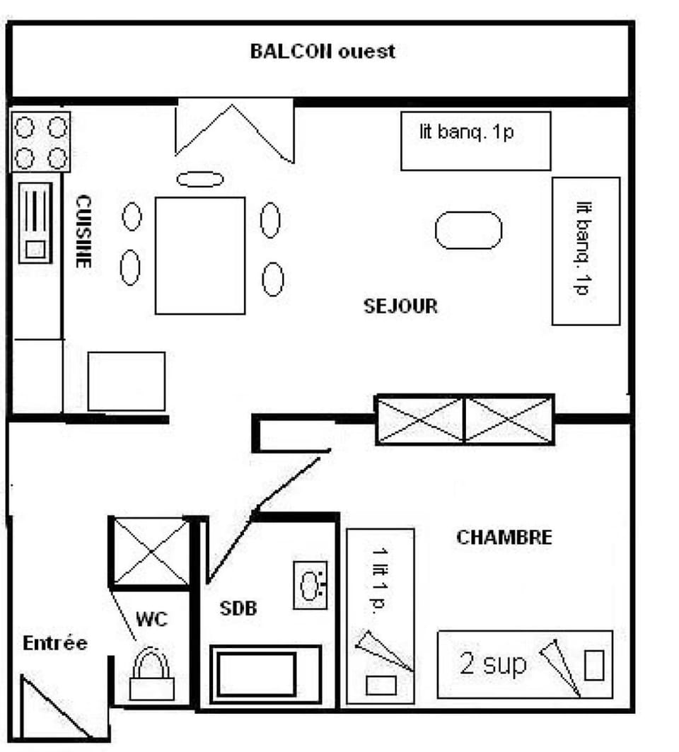 Résidence L'everest - 2 Pièces 5 pers - L'EVEREST - 071EV - PLAGNE CENTRE MAE-5814 Apartment in Mâcot-la-Plagne