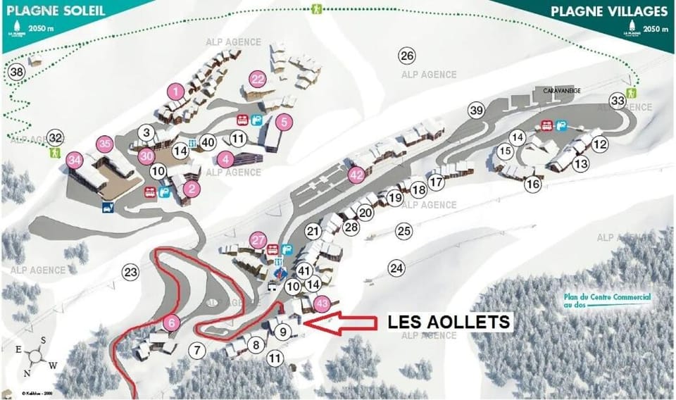 Résidence Les Aollets - Magnifique 3 pièces - Résidence LES AOLLETS - 321AO - Plagne villages - WIFI MAE-6084 Apartment in Mâcot-la-Plagne
