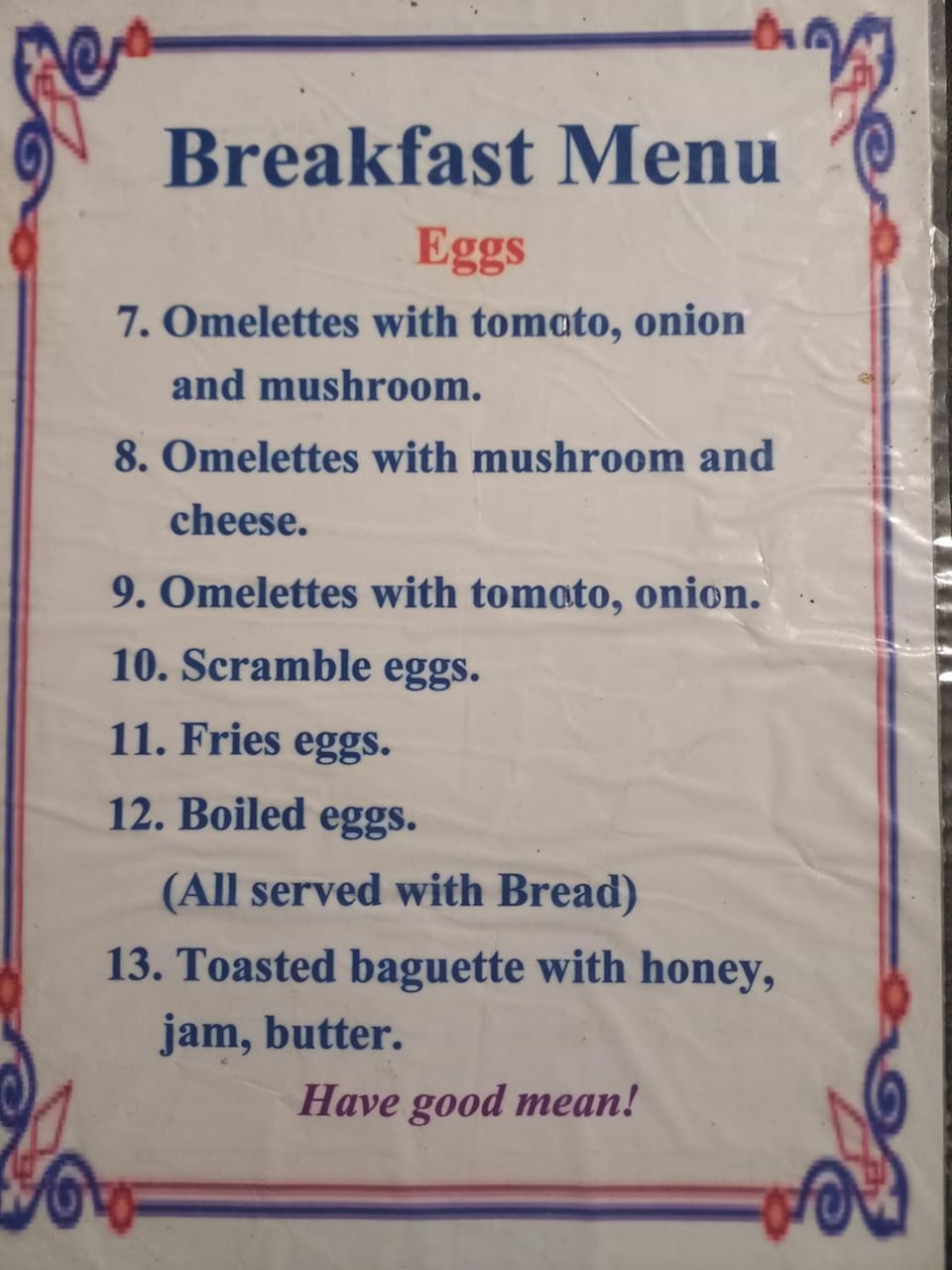 Breakfast