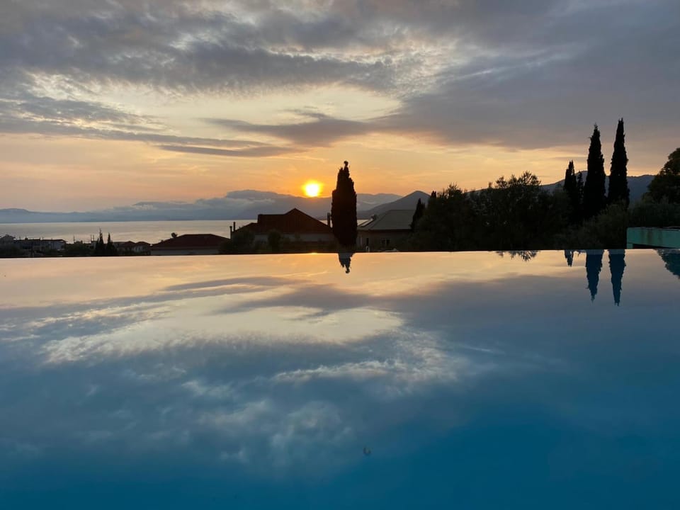 Natural landscape, Mountain view, Sea view, Swimming pool, Sunset
