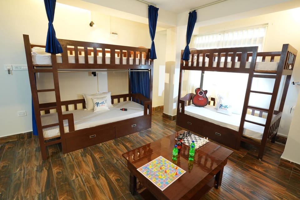 Photo of the whole room, bunk bed