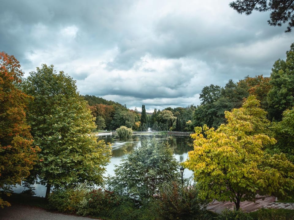Natural landscape, Lake view