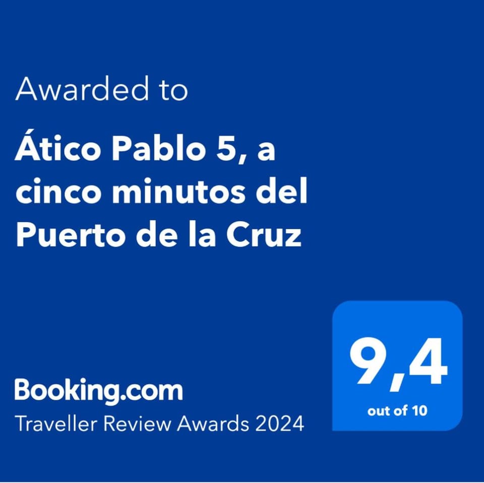 Ático Pablo 5, a cinco minutos del Puerto de la Cruz Apartment in Orotava Valley