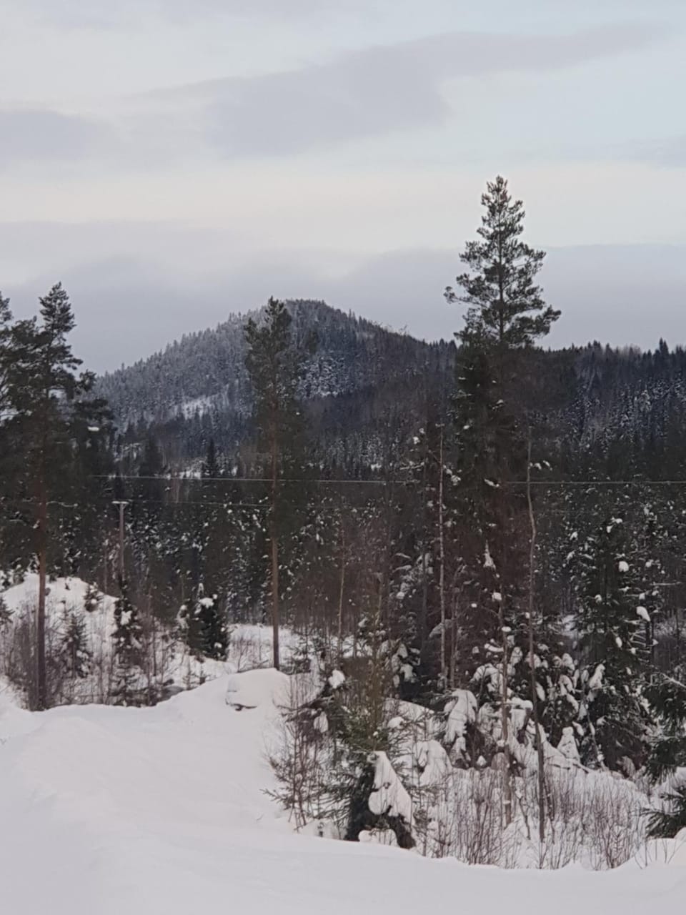 Day, Natural landscape, Winter, Mountain view