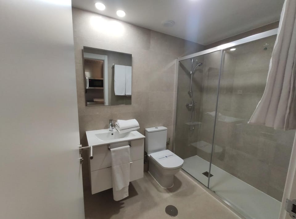 Shower, Toilet, Bathroom, towels