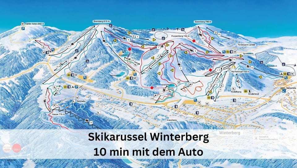 Winter, Ski School, Skiing, Skiing, Mountain view