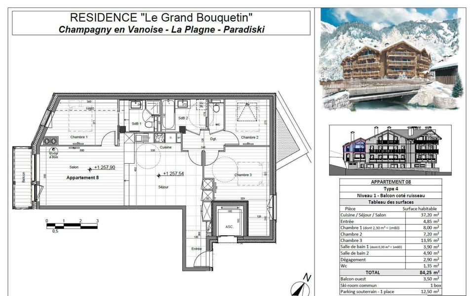 Résidence Le Grand Bouquetin - 3 Pièces pour 8 Personnes MAE-9944 Apartment in Champagny-en-Vanoise