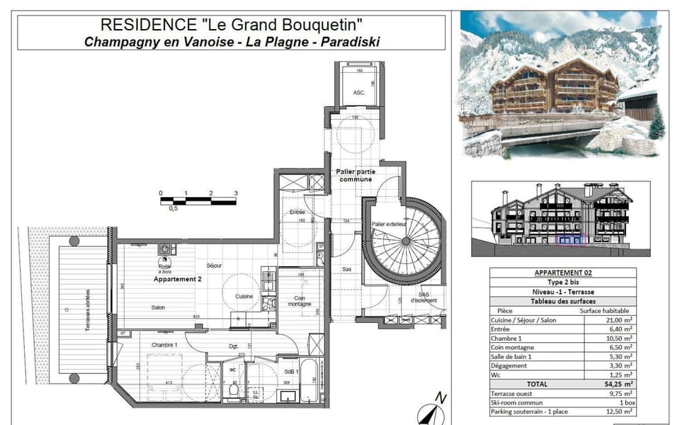 Résidence Le Grand Bouquetin - 2 Pièces pour 6 Personnes MAE-0024 Apartment in Champagny-en-Vanoise