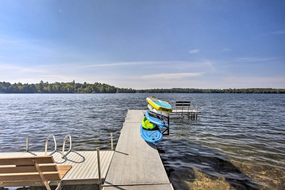 Waterfront Lake Tomahawk Cabin w/ Game Room! Cabin in Wisconsin
