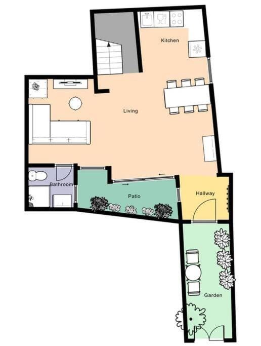 Andalusian house - Beach at 85 meters - Terrace House in Malaga