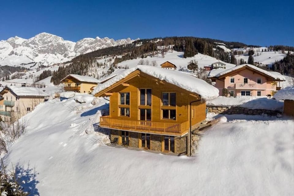 Property building, Natural landscape, Winter, Mountain view