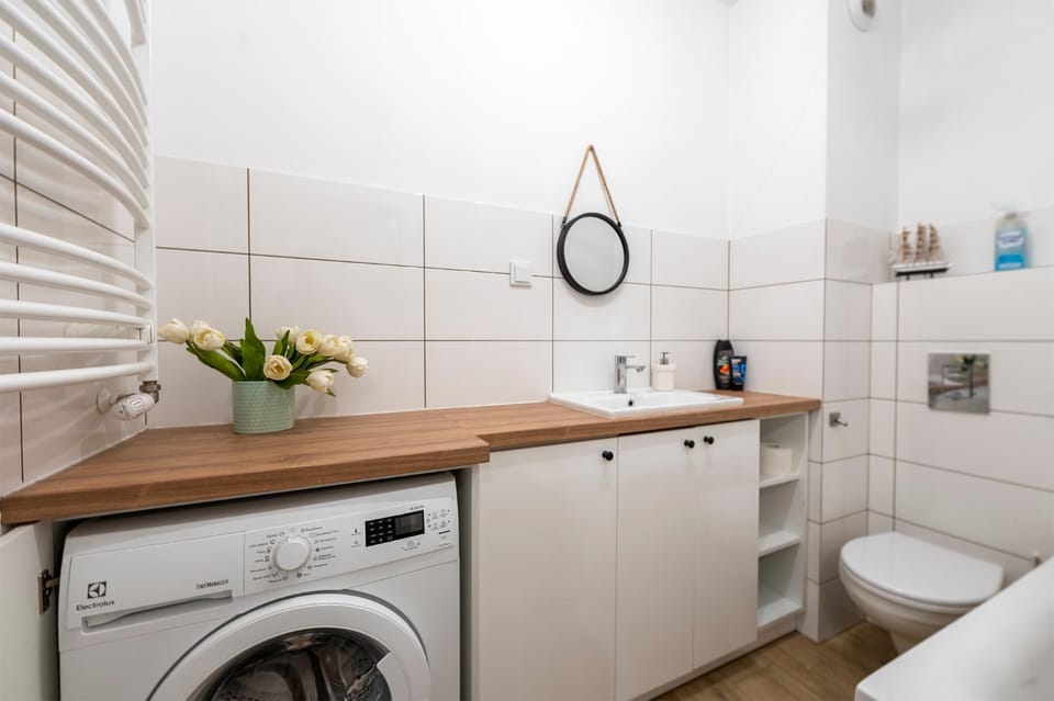 Bathroom, internet, towels, washing machine