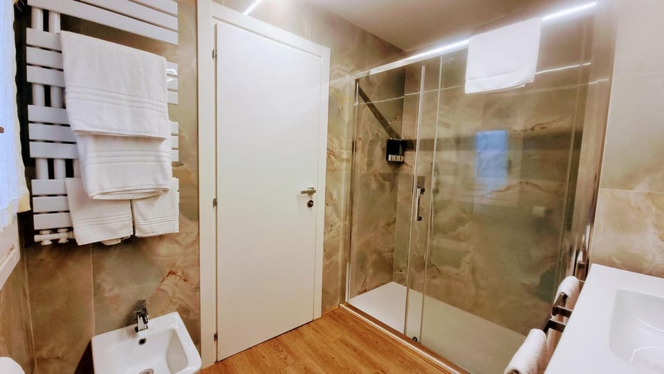 Shower, Toilet, Bathroom, towels