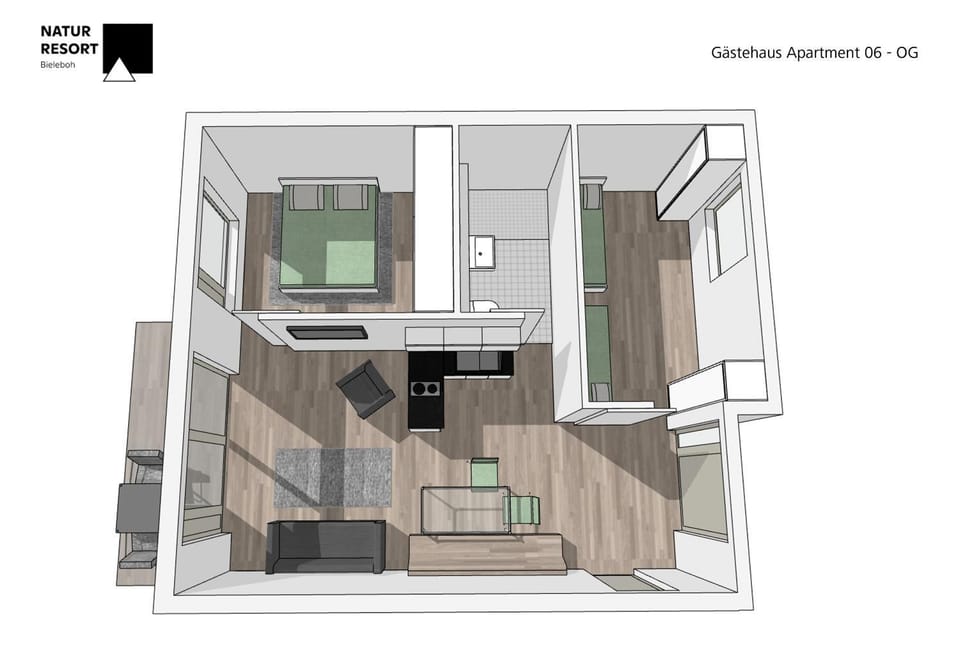 Bird's eye view, Floor plan