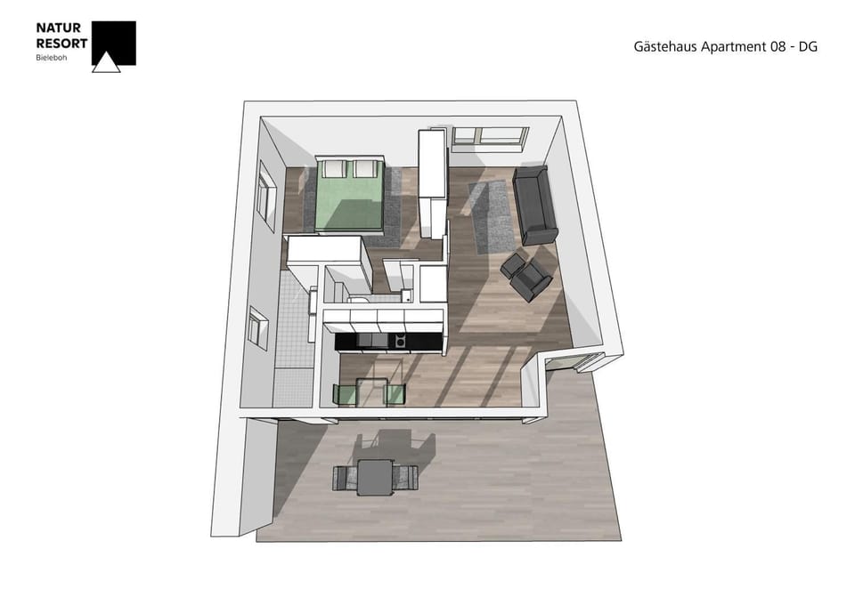Bird's eye view, Floor plan